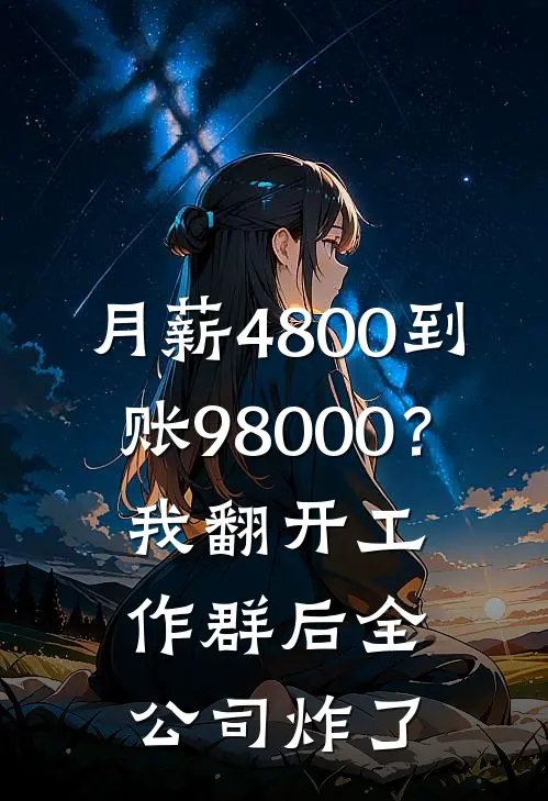 月薪4800到账98000？我翻开工作群后全公司炸了(秦筝李薇薇)免费小说完结_最新推荐小说月薪4800到账98000？我翻开工作群后全公司炸了(秦筝李薇薇)